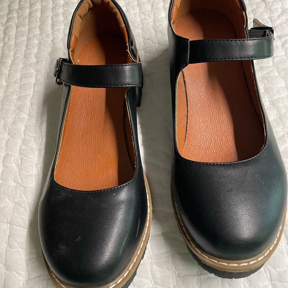 Leather Mary Jane’s